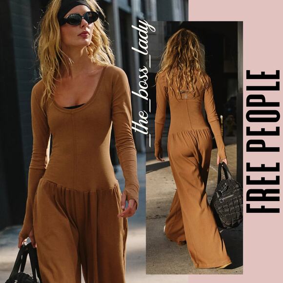 Free People wide leg jumpsuit one piece romper XS onesie Movement - Picture 1 of 11